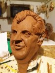 Model hlavy ze sochařské hlíny